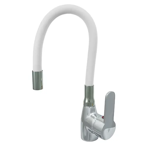 Smesitel utka odnor. TSS-SM 27/23sh M40 gibkij silikonovyj izliv D24 belyj PP801572_1