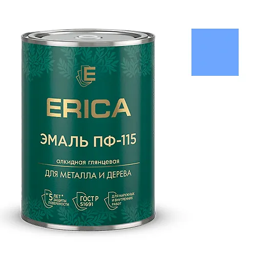 Emal PF-115 ERICA glyantsevaya golubaya 0,8 kg_1