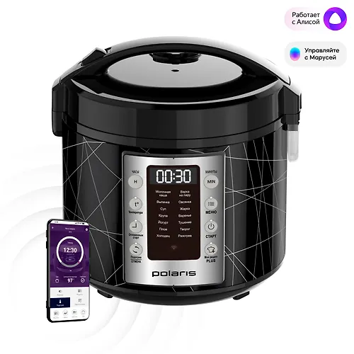 Multivarka PMC 5020 Wi Fi IQ Home (POLARIS), CHernyj_1
