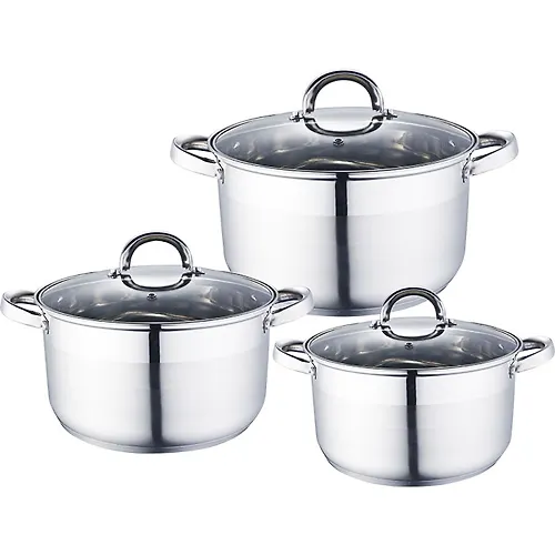 BE-338/6 Nabor posudy iz nerzh.stali 6 pr. 2l, 2,8l, 3,7l so steklyannymi kryshkami (4)_1