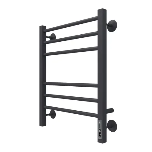 Polotentsesushitel Sitsiliya P6 (Kons Stal) 450 h 600mm ELEKTRO 9005 matovyj (VSTROEN DIMMER) TERMINUS_1