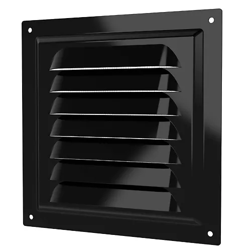 (1515ME Black) Reshetka ventilyatsionnaya ME 150h150 okrash.stal Black ERA_1