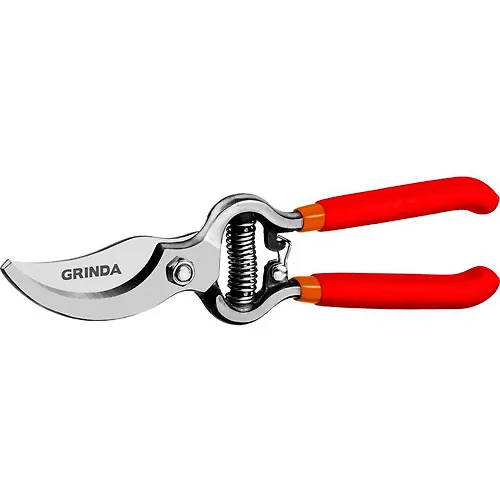 Grinda G-5, 210 mm, vysokouglerodistaya stal, tselnokovanyj, ergonomichnye rukoyatki, pokrytie PVH, ploskostnoj sekator_1