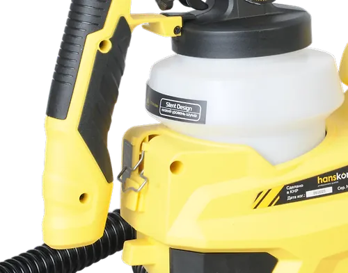 Kraskopult Hanskonner HSG9670B 780Vt, 0-1200ml/min, 120DIN/s, HVLP, S BAZOJ, shnur 4m_3