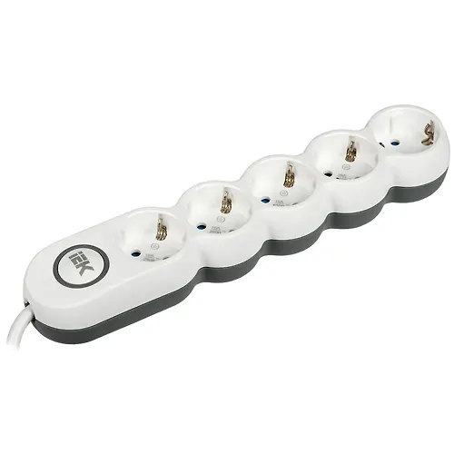 Udlinitel U05V 5 mest 2P+PE/5m 3h1,5mm2 16A/250V UNO IEK art.WYP53-16-05-05-ZK_1