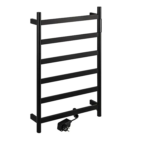 Polotentsesushitel elektricheskij, chernyj , matovyj, LESENKA, 480 h 730 h 90 mm, na 6 per KRAFTTE44046_1