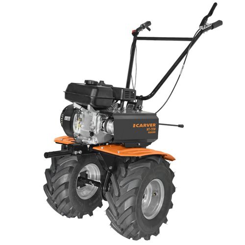 Motoblok CARVER MT-70W (7,0 l.s, peredachi 2/1, reg.rul, frezy, kolesa EKSTRIM) ROSSIYA_1