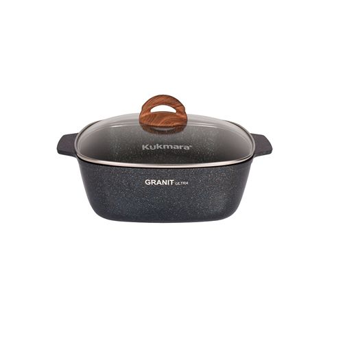 Kastryulya-zharovnya 5l kvadrat 280h280mm so st. kryshk,AP liniya 