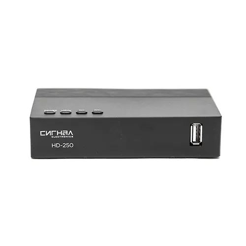Resiver efirnyj tsifrovoj DVB-T2/C HD HD-250 plastik, displej, DOLBY DIGITAL,WIFI-antenna, Signal_1