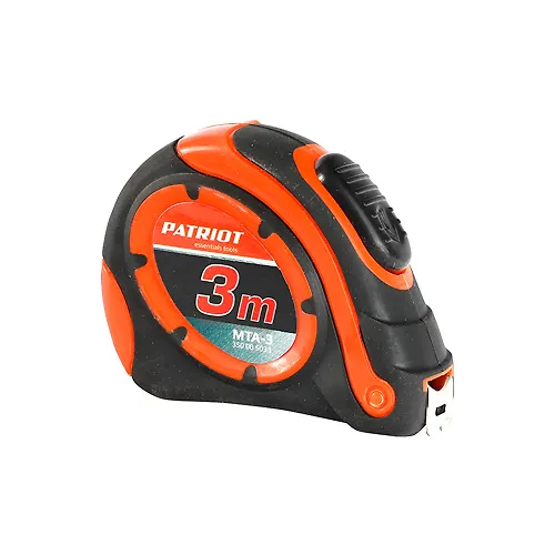 Ruletka PATRIOT MTA-3, avtostop, udaroprochnyj korpus, obrezinennaya, 3m_1