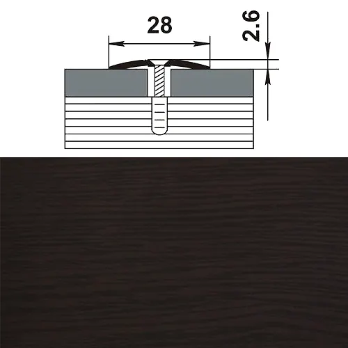 Profil stykoperekryvayuschij PS 03.1350. 095 dub venge_1