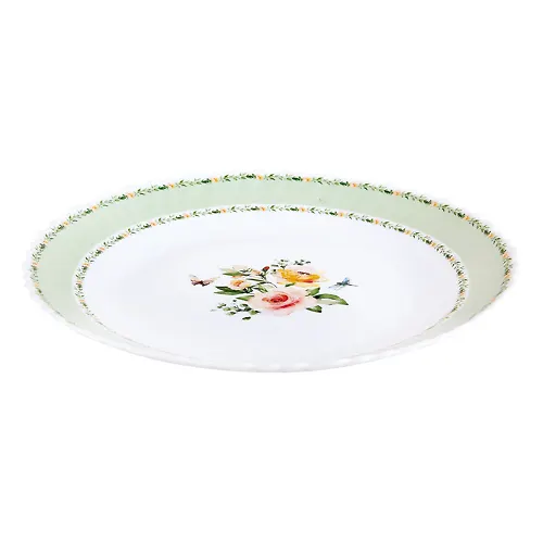 Tarelka ploskaya 24sm, Secret garden green BY23LHP95-7_1