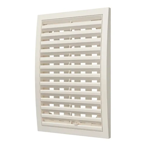 (2030RRP Ivory) Reshetka ventilyatsionnaya reguliruemaya ABS 200h300 