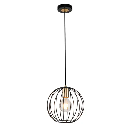 ESCADA Podvesnoj svetilnik Escada 10176/1S E27*60W Black/Brass_1