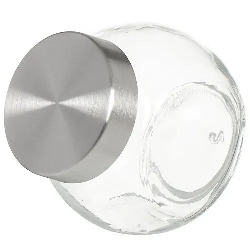 Banka dlya sypuchih produktov, steklo, 0.2 l, s kryshkoj, Y3-1498_1