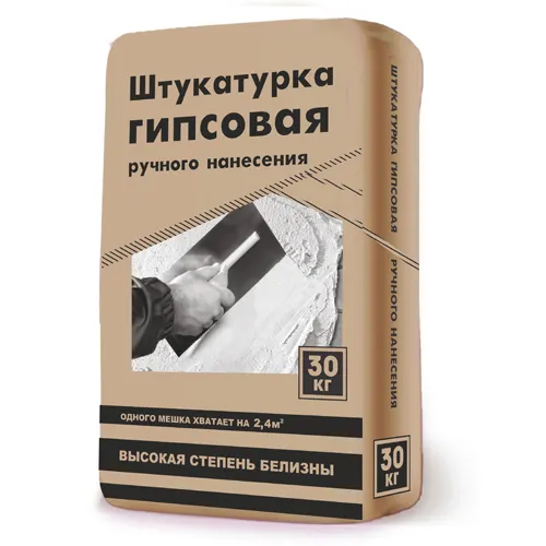 Gipsovaya shtukaturka ruchnogo naneseniya , 30 kg_1