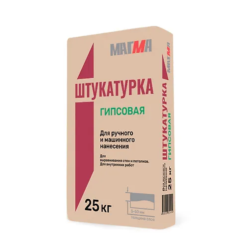 Gipsovaya shtukaturka ruchnogo i mashinnogo naneseniya (30 kg) MAGMA_2
