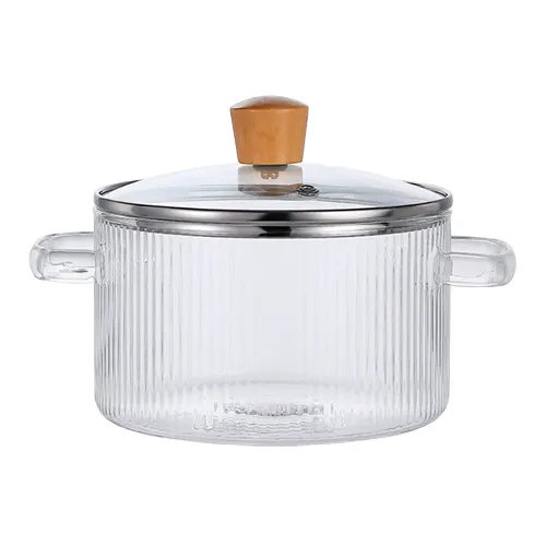 Kastryulya steklyannaya termostojkaya 1,6 l D 18 sm s kryshkoj, v podarochnoj upakovke art.MFK08361_1