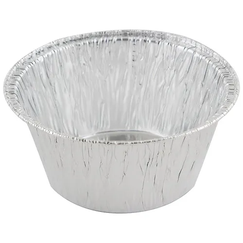Forma dlya vypechki, LAMINA, r.: 7,8*7,8*3,7 sm,  iz alyum folgi, kruglaya, odnoraz._up. 50 art 006044_1