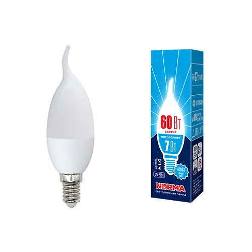 Lampa svetodiodnaya LED-CW37-7W/NW/E14/FR/NR UL-00003800_1