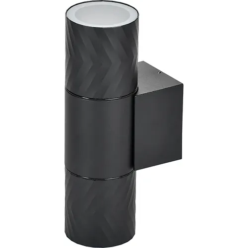 LIGHTING Svetilnik ulichnyj 5108 nastennyj pod lampu 2hGU10 IP65 chernyj IEK_1