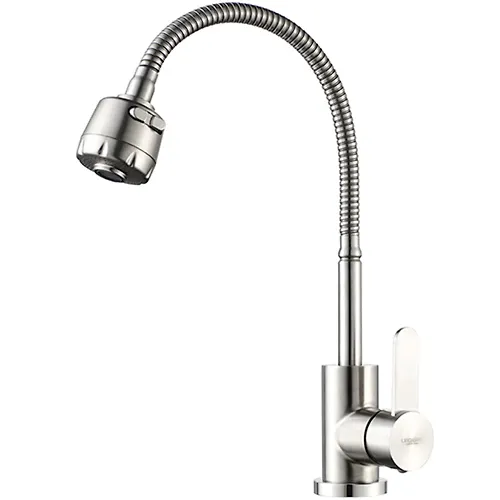 Smesitel dlya kuhni Ledeme 74304, d-35, s gibkim izlivom, nerzhavejka_1