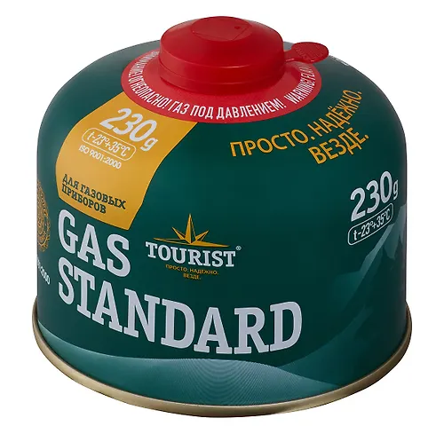 Gaz ballon GAS STANDARD (TBR-230) dlya portativnyh priborov - rezbovoj, «Tourist»_1