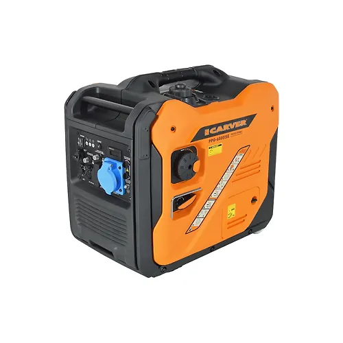 Generator benzinovyj Carver PPG-6500ISE invertor.(5/5,5kVt,220/12V,roz.,USB,ATS-port,displej,kolesa)_1