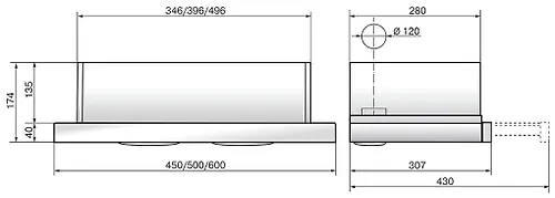 Kuhonnaya vytyazhka Elikor Integra-60 FRA-T (chernyj/chernyj)_3
