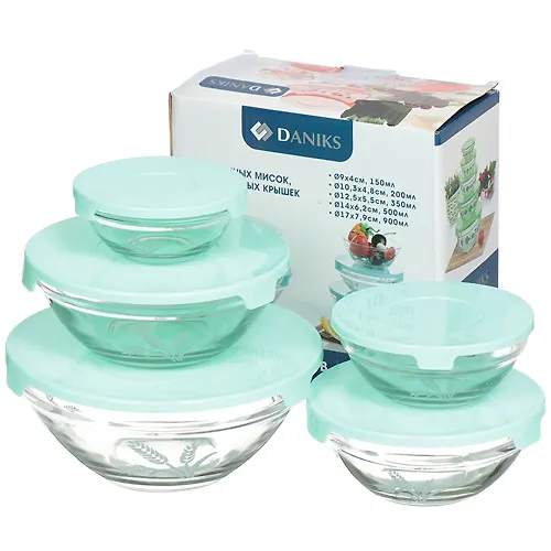 St Salatnik NABOR 5sht (9sm,10,3sm,12,5sm,14sm,17sm) Kolos s biryuz kryshkami DANIKS_1