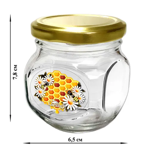 Banka dlya hraneniya stekl. 200 ml s met. kryshkoj 