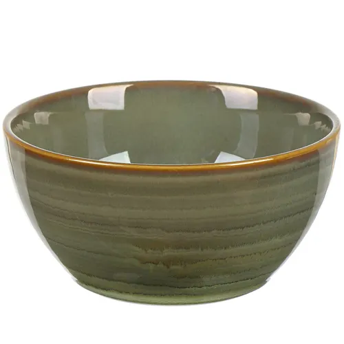 Salatnik keramika, kruglyj, 15h7 sm, 0.77 l, Verde, Daniks, ST1463-2, zelenyj (414824)_1