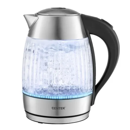 CHajnik Centek CT-0011 steklo 1.8l, 2200Vt, LED indikator, Zaschita ot peregreva, Filtr ot nakipi_1