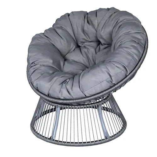 Kreslo dlya otdyha Garden story Papasan Elis shnur seryj, podushka seraya Tesla smoke CN2311-MT_1