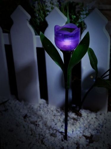 Sadovyj svetilnik na solnechnoj bataree USL-C-453/PT305 PURPLE TULIP (UL-00004278)_4