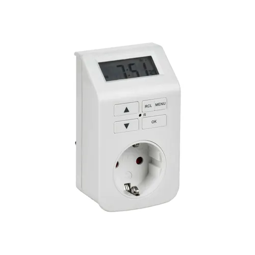 RTE-5 Rozetka-tajmer elektronnyj 1min 7dn 112on/off 16A IP20 belaya IEK_1