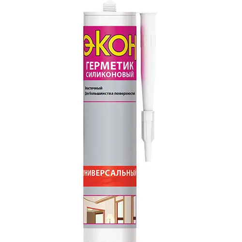 Germetik silikonovyj universalnyj EKON, (prozrachnyj), 280 ml_1