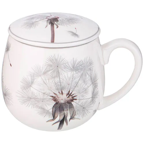 Kruzhka zavarochnaya Lefard Dandelion s metallicheskim sitom i farforovoj kryshkoj 420 ml_1