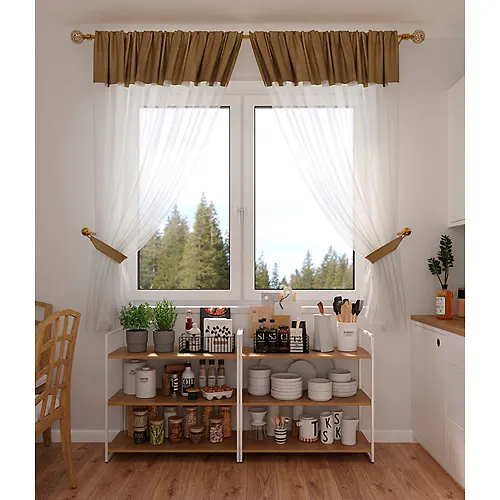Komplekt porter Soft-Vual 135*160 s podhvatami latte po 2sht_1