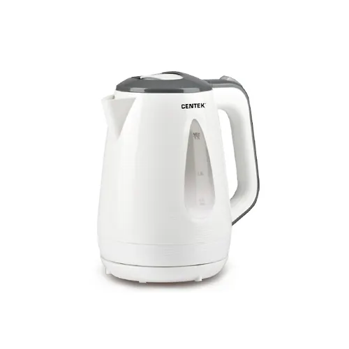 CHajnik Centek CT-0048 White 1.8l, 2200Vt, teksturirovannaya otdelka, bolshoe okno urovnya vody_1