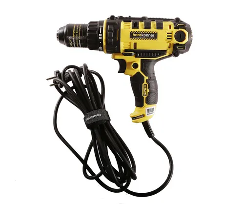 Drel shurupovert Hanskonner HID2145P 450Vt, 50NM, 0-400/0-1500, METAL PATRON 13mm, kabel 4m_2