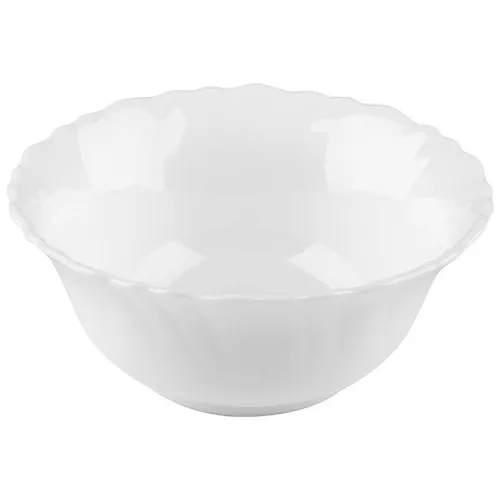 Salatnik Dolche Vita, obem 1130 ml, opalovoe steklo, tsvet - belyj art.104757_1