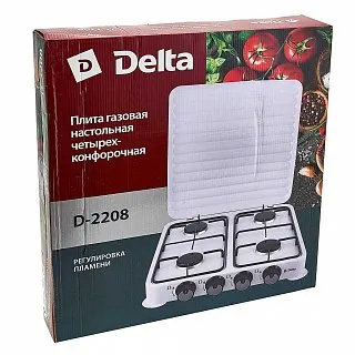D-2208 Gaz. plita DELTA chetyrehkonforochnaya, belyj_3