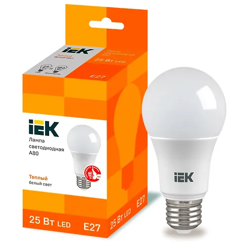 Lampa LED A80 shar 25Vt 230V 6500K E27 IEK art.LLE-A80-25-230-65-E27_1