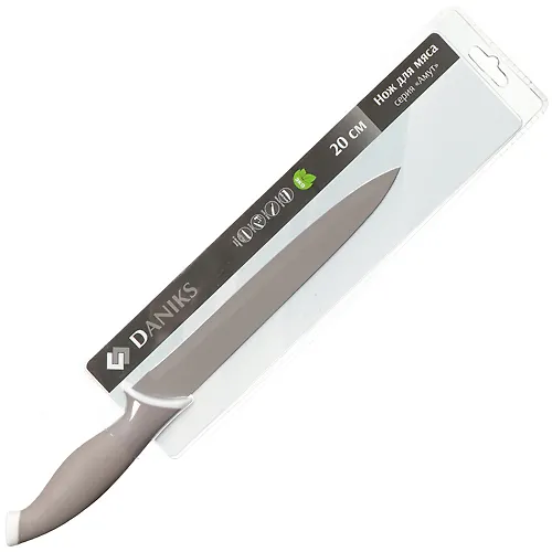 Nozh kuh Amut 20sm universalnyj nerzh, ruchka non-stick DANIKS YW-A222-SL/YW-A222G-SL_1