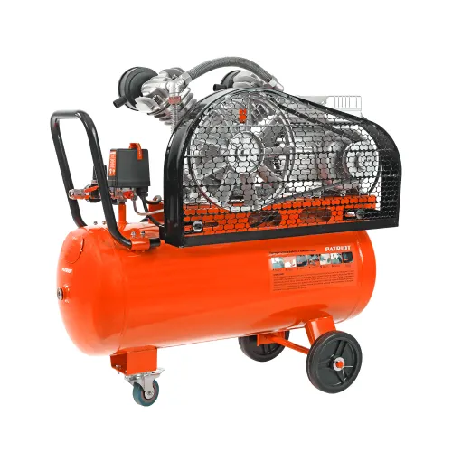 Kompressor Patriot porshnevoj remennoj PTR 50-450A, 450 l/min, 10 bar, 2200 Vt, 50 l, bystrosemnyj 1_2