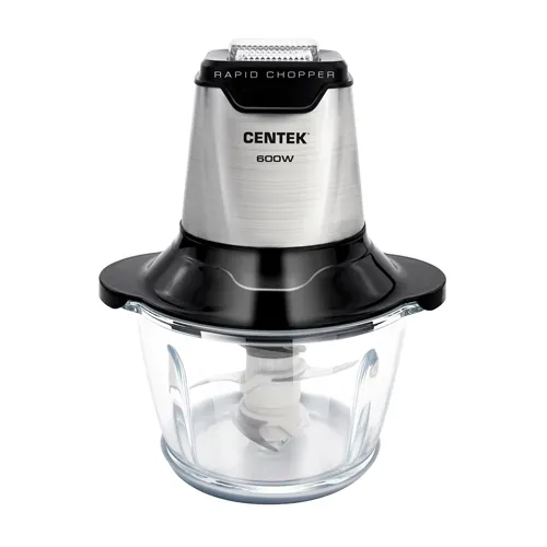 CHopper Centek CT-1392 (stal) <600Vt> 6 lezvij, steklyannaya chasha 1,2l, razbornye nozhi_1