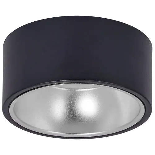 LIGHTING Svetilnik 4017 nakladnoj potolochnyj pod lampu GX53 chernyj/hrom IEK_1