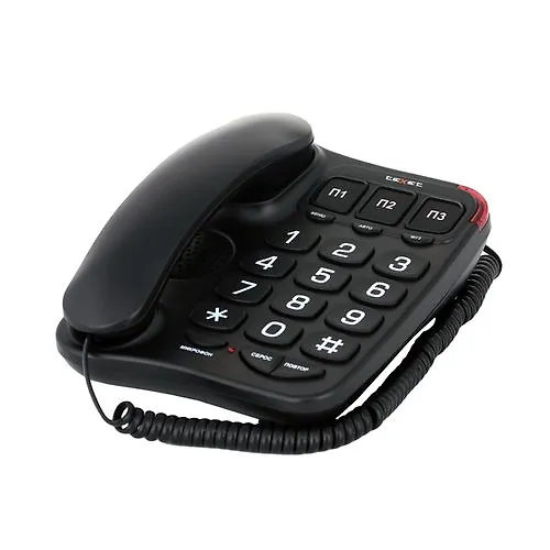 Provodnoj telefon teXet TX-214 chernyj_1