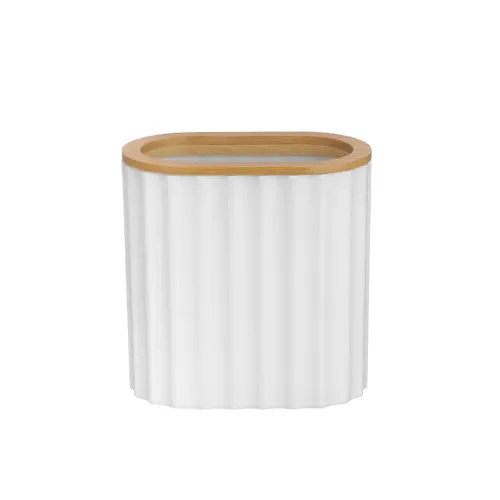 Stakan Swensa VALE SWP-7011WHT-03 belyj plastik bambuk_1